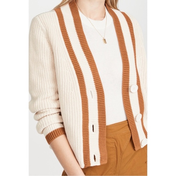 525 Varsity V Neck Cardigan - Picture 2 of 11